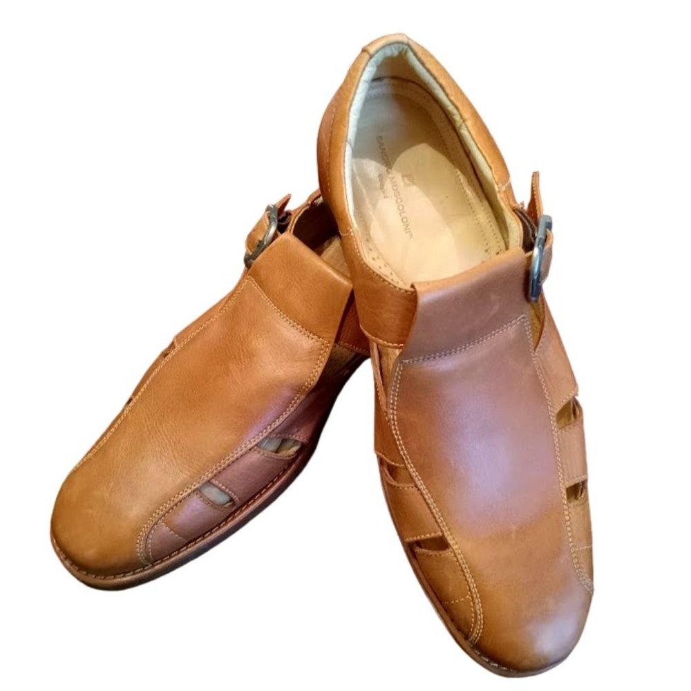 EUC | Sandro Moscoloni | Tan Leather Shoe Sandal | Size 13D - Picture 3 of 16